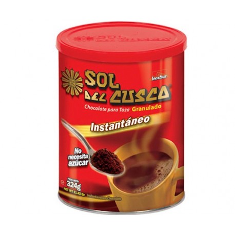 Instant Sol del Cusco Natural Hot Drinking Chocolate IncaSur 324g