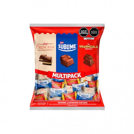 Multipack assorted Sublime, Triángulo, Princesa Nestlé 45x8g 360g