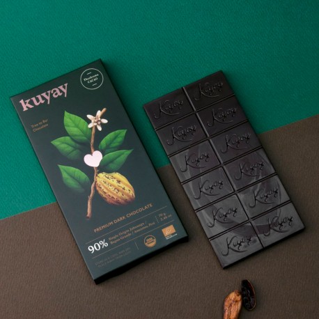 Dark Organic Premium Chocolate 90% Kuyay 70g