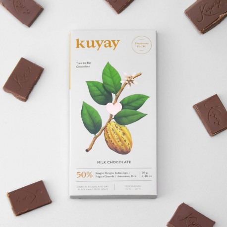 Organic Milk Chocolate Bar 50% Kuyay 70g - EL INTI - The Peruvian Shop