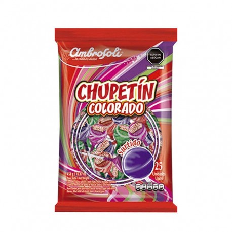 Lollipops Chupetin Colorado Assortment Ambrosoli 25x18g