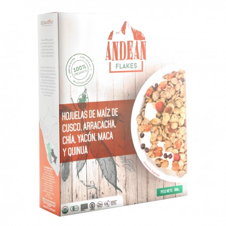 Andean Flakes with organic giant White Corn from Cuzco EcoAndino 180g