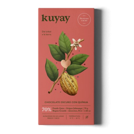 Organic Dark Chocolate 70% with Quinoa Kuyay 70g