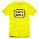 T-Shirt Col rond motif "Inca Kola" Yellow en coton Pima