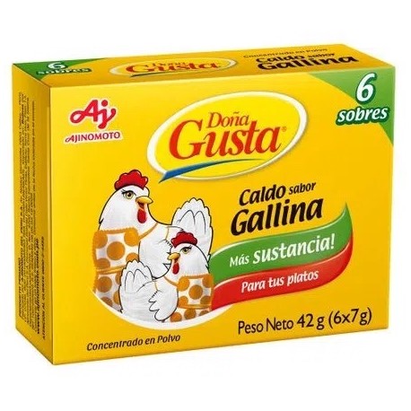 Doña Gusta Powdered Chicken Broth AjiNoMoto 6x7g