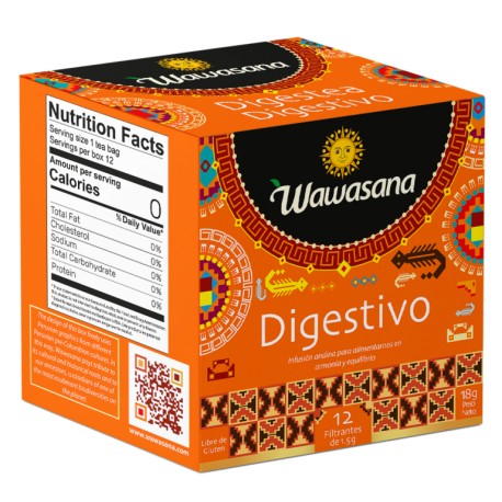Digestivo Andean Herbal Tea Wawasana 12x1,5g