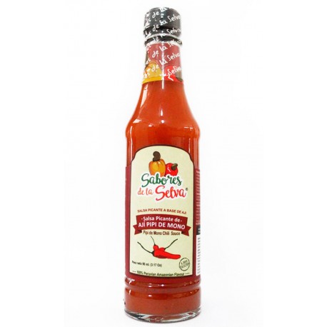 Ají Pipi de Mono Spicy Liquid Sauce Sabores de la Selva 90g