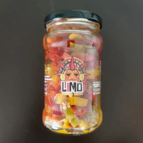 Pickled sliced Aji Limo Pepper Limo Nativo 280g