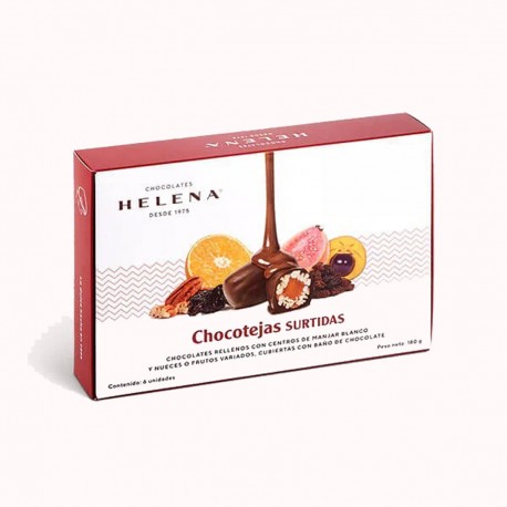 Box of 6 Assorted Helena Chocotejas 180g