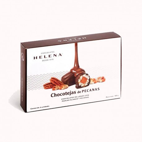 Box of 6 Pecan Chocotejas Helena 180g - EL INTI - The Peruvian Shop