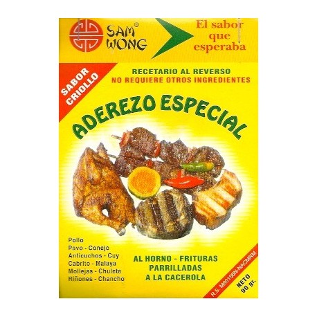 Especial Criollo Seasoning for Anticuchos & Mixed Grills Sam Wong 90g